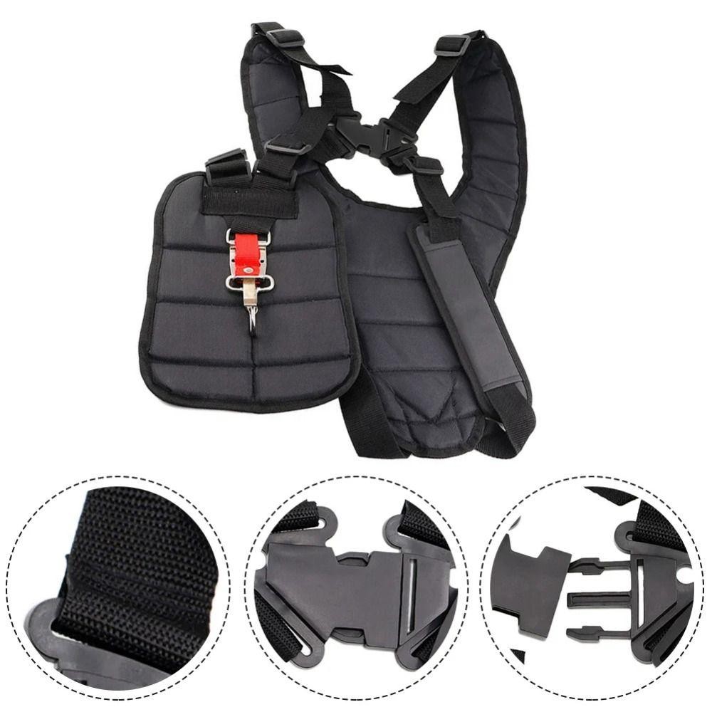 HWAIDY 1 Dây Đeo Vai Đôi Máy Cắt Cỏ Có Thể Điều Chỉnh, Đa Năng Cho Máy Cắt Bàn Chải Whipper Tông Đơ Đen