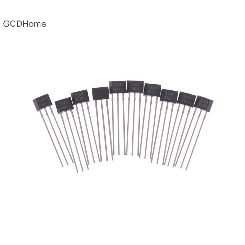 Gcdhome 10 chiếc AH3144E OH3144 3144 Cảm biến hiệu ứng Hall Máy dò từ tính HOT