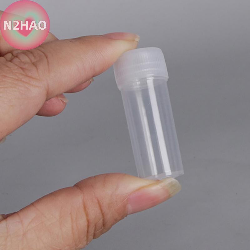 N2hao 20 Chiếc 5ml Chai Nhựa Chai Thuốc Hộp Bảo Quản Chất Lỏng n