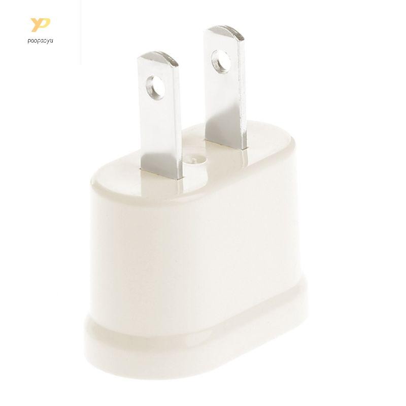 Ppy EU Euro Cắm Adapter US sang EU Bộ Chuyển Đổi Du Lịch Châu Âu Điện EU Cắm Adapter Bộ Chuyển Đổi Ổ Cắm Điện AC Adapter