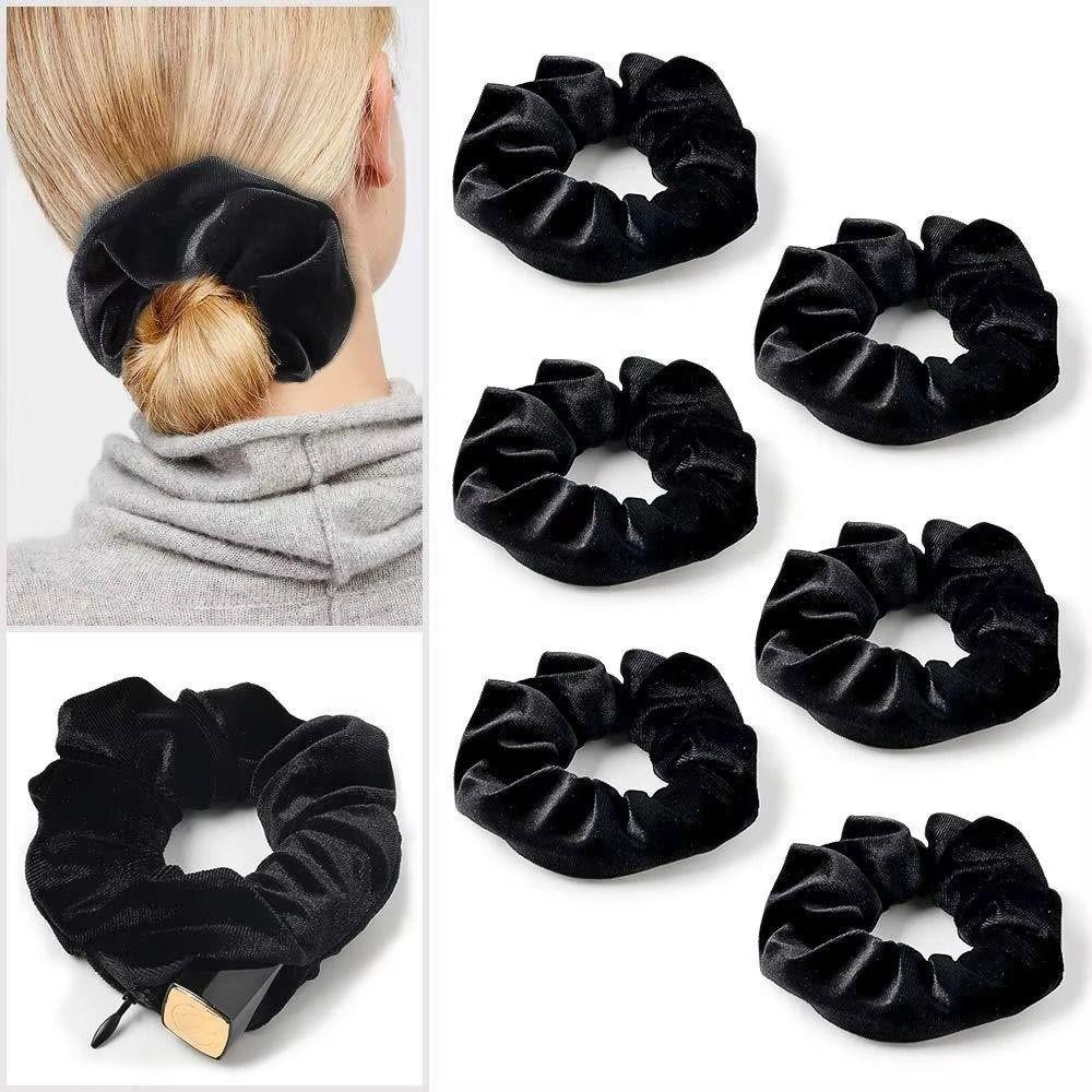 Dây buộc tóc GUSTAVA, có dây kéo Dây buộc tóc nhung, Ẩn chìa khóa tiền mặt ẩn tầm nhìn an toàn Lưu trữ ẩn