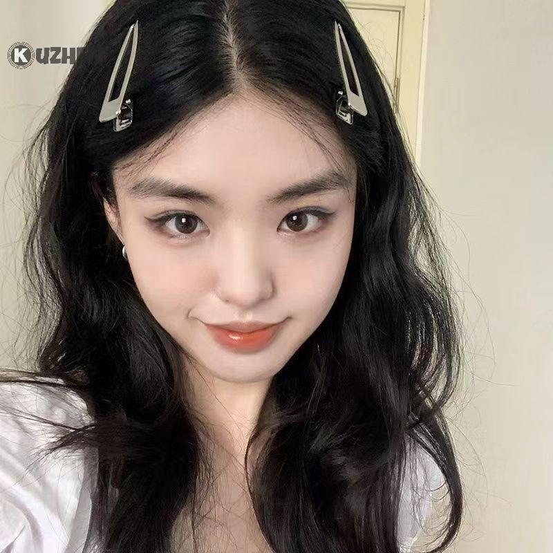 Kuzhen 8 Chiếc Cô Gái Tóc Kim Loại Bạc Mỏ Vịt Kẹp Nữ Kẹp Tóc Bên Nổ Nữ Nữ Barrettes Phụ Kiện Tóc HOT