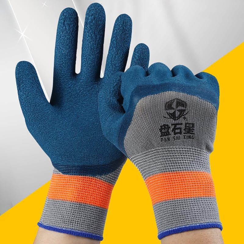 Tmoy 1 Cặp Găng Tay Cao Su Lốp Xe Chống Mài Mòn Chống Trơn Trượt Găng Tay Bảo Hộ Lao Động Cải Thiện Nhà Xây Dựng Sân Vườn TCS
