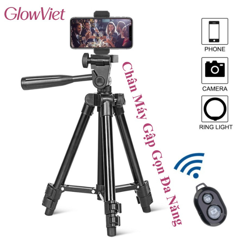 Chân Máy Gập Gọn Đa Năng, Quay Phim - Chụp Ảnh - Live Stream, Nhẹ & Chắc , Dành Cho Du Lịch