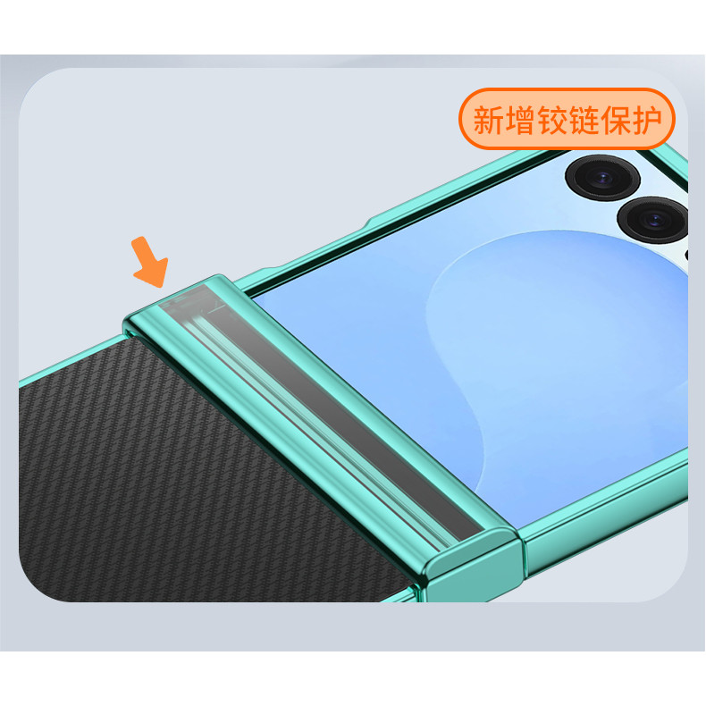 Mạ Trong Suốt Ốp Lưng Điện Thoại Samsung Galaxy Z Flip 7 Flip 6 Flip 5 Flip 4 Flip 3 5G Bản Lề Bảo Vệ Chống Sốc