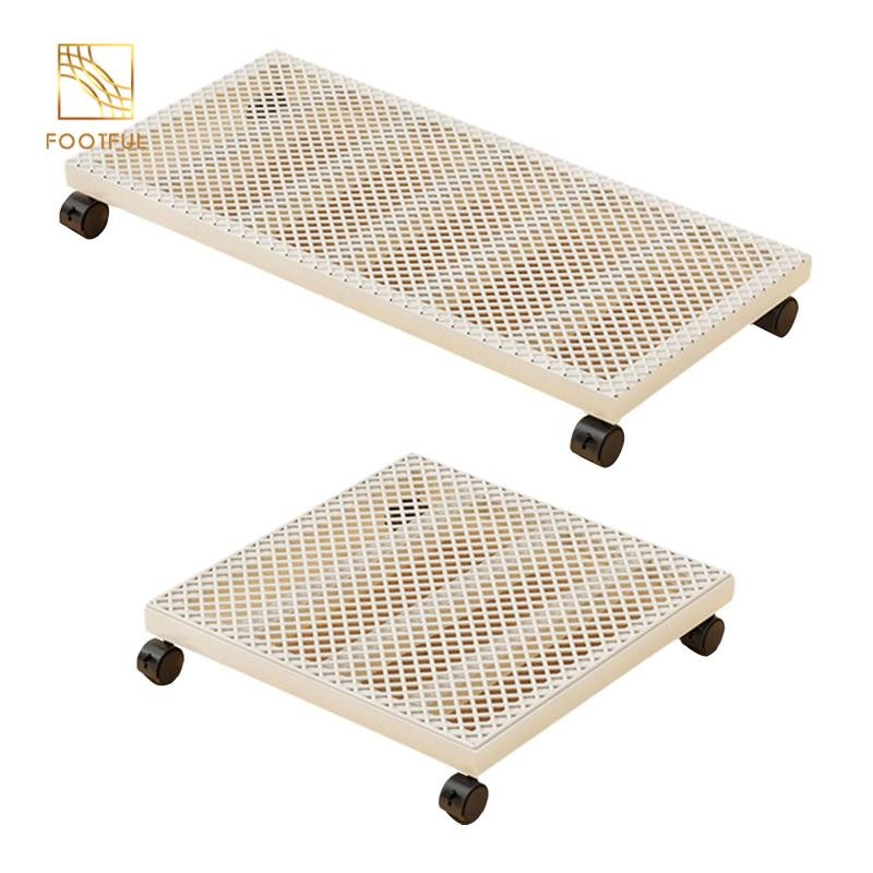 Chân đế cây cán có bánh xe khóa Chậu cây Mover cho sàn sân vườn ban công