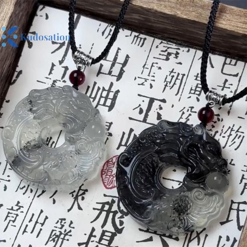 Kudosation Phong Cách Trung Hoa Rồng Phượng Mặt Dây Chuyền Vòng Cổ Cho Nữ Cô Gái May Mắn Trừ Tà Ác Thần An Toàn Tốt Lành Quyến Rũ Vòng Cổ