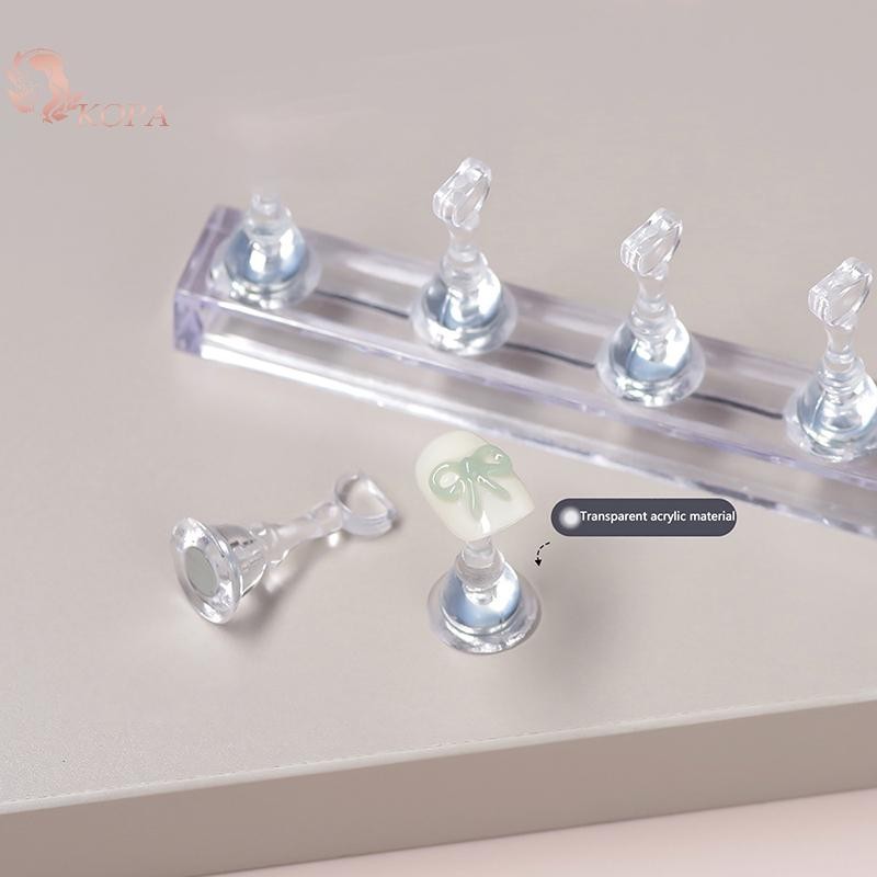 KOPA 5 Cái Acrylic Cờ Vua Hình Giá Đỡ Móng Tay Từ Tính Đào Tạo Hiển Thị Công Cụ VN