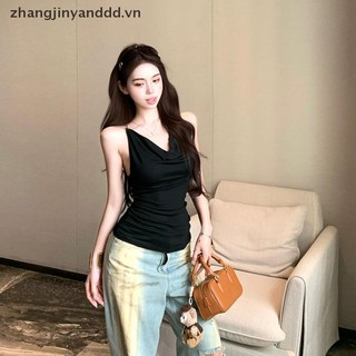 Áo Không Tay Hở Lưng Với Dây Chuyền - Phù Hợp Mùa Hè Cho Nữ