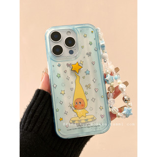 Ốp điện thoại xoay âm thanh nổi toàn màn hình màu xanh dễ thương cho iPhone16 15 14 13 Pro max Bảo vệ Camera chống sốc Vỏ cứng chống rơi