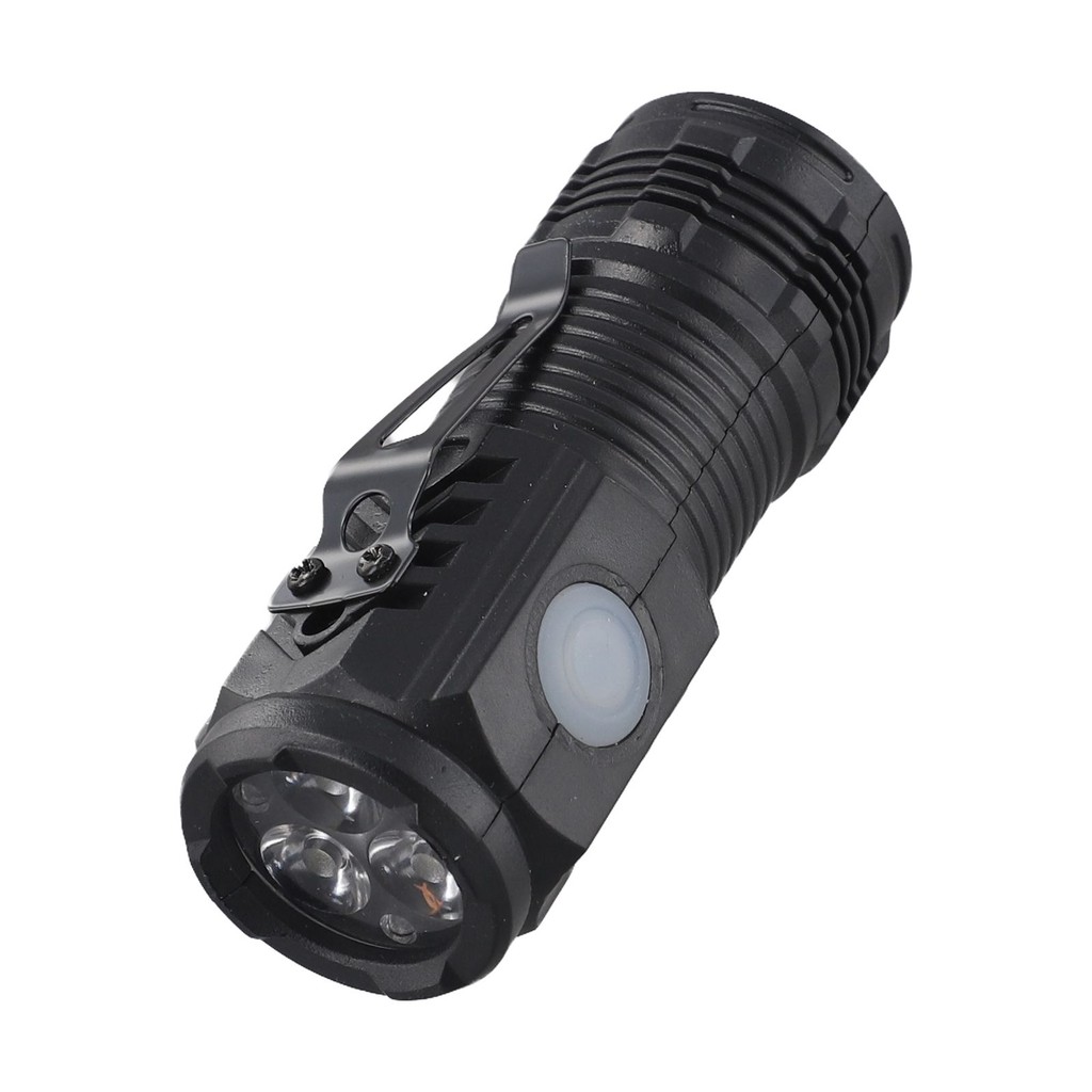 {WELV}Mini USB LED Flashlight 3 Core for Outdoor For fishing and Camping Use