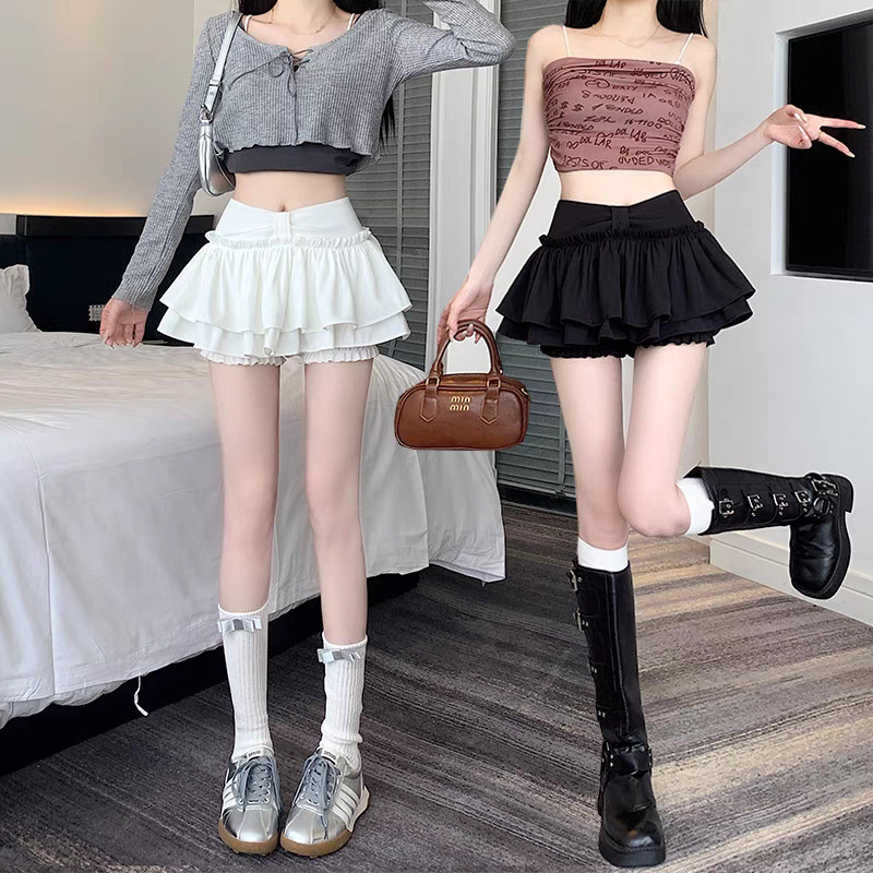 Váy lông tơ trắng mùa hè nữ phong cách múa ba lê váy công chúa eo cao thiết kế thích hợp Váy bánh chữ A