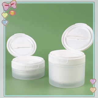 [beautifulhome] 50 / 120g Flip Cover Có Thìa Hoặc Nhíp Chai Có Thể Đổ Lại Nồi Rỗng Du Lịch Kem Dưỡng Da Mặt Mỹ Phẩm Cotton Trang Điểm Lọ [Làm Đẹp]