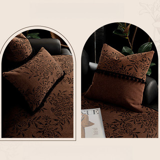 Bốn Mùa Đa Năng Không Đều Sofa Đệm Cố Định Chống Trơn Trượt Hàng Thẳng Một Mảnh Sofa Bao Khăn Sofa