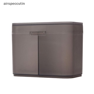 Airspecutin Miếng Cotton Khăn Lau Móng Tay Bàn Chải Trang Điểm Người Tổ Chức Hộp Bảo Quản Hộp Đựng Hộp Đựng Độc Lập Hai Phần EN