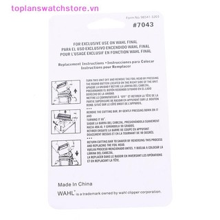Toplanswatchstore Máy cạo râu chuyên nghiệp Thay thế lá và thanh cắt cho máy cạo râu cuối cùng Wahl 5 sao #7043 Phụ kiện VN