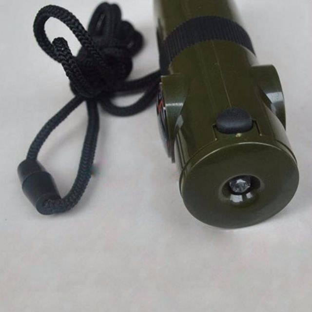 [COD] "Còi Sinh Tồn 7 Trong 1 – Còi Cứu Hộ, La Bàn, Đèn LED, Nhiệt Kế, Tiện Dụng Cắm Trại  "