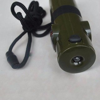 Còi Sinh Tồn Đa Năng 7in1 – Có Đèn, La Bàn, Nhiệt Kế, Còi Báo Hiệu Cứu Hộ Tiện Dụng