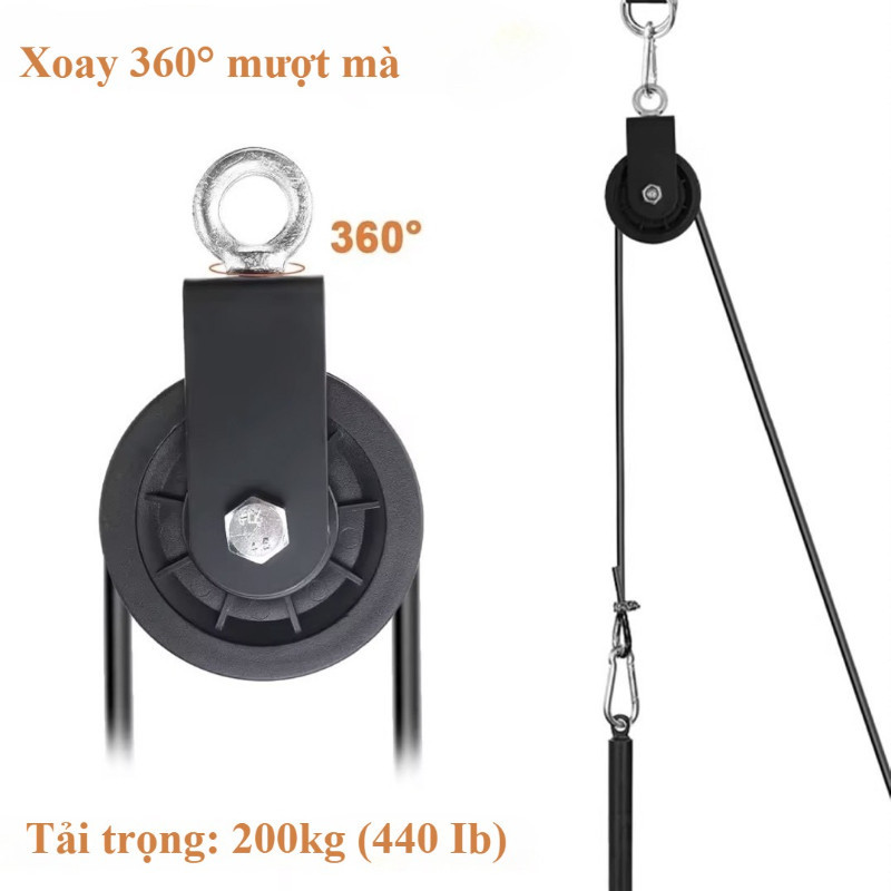 Full Set Bộ Dây Cáp Ròng Rọc Tập Gym Tại Nhà Tiện Lợi Tập Luyện Cho Toàn Cơ Thể