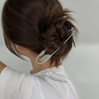 Kẹp Tóc Kim Loại Hình Pin Lớn Sang Trọng - Thích Hợp Nhiều Độ Dày Tóc