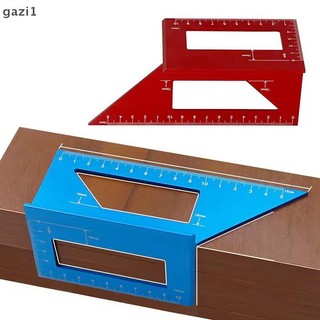 [gazi] Thước góc đa chức năng 45 90 độ Hợp kim nhôm Chế biến gỗ chính xác Thước góc vuông Thước đo đánh dấu Dụng cụ thợ mộc VN