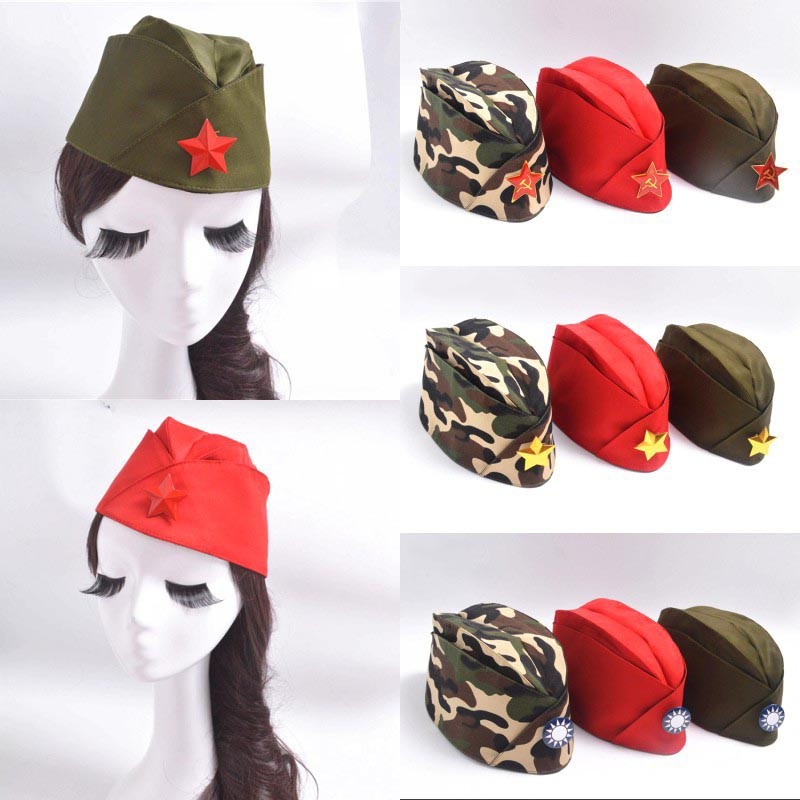 Mũ Tricorn Xanh Camo Phong Cách Quân Đội Nga, Huy Hiệu Thủy Thủ Cho Biểu Diễn Sân Khâu