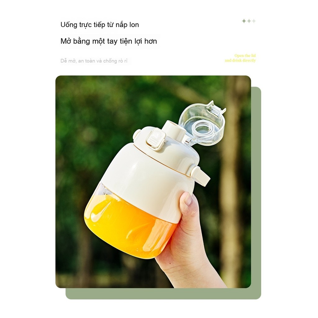 Máy Ép Hoa Quả Cầm Tay 800ML Dung Tích Lớn - Máy Xay Sinh Tố Đa Chức Năng - Dùng Cho Gia Đình & Đi Chơi