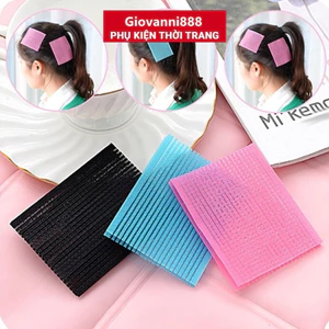 Miếng dán giữ cài tóc mái Hàn Quốc khi kẹp tóc rửa mặt, makeup, trang điểm-GIOVA