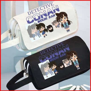GC9 Thám Tử Lừng Danh Conan Hoạt Hình Anime Hai Lớp Dây Kéo Bút Chì Học Sinh Lưu Trữ Dung Tích Lớn Túi Văn Phòng Phẩm