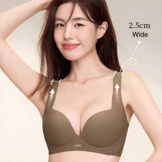 『 Brelira 』 Áo ngực giảm béo dành cho nữ Áo ngực đẩy lên không dây Cốc siêu mỏng thoáng khí Chống chảy xệ Hỗ trợ Đồ lót thoải mái liền mạch