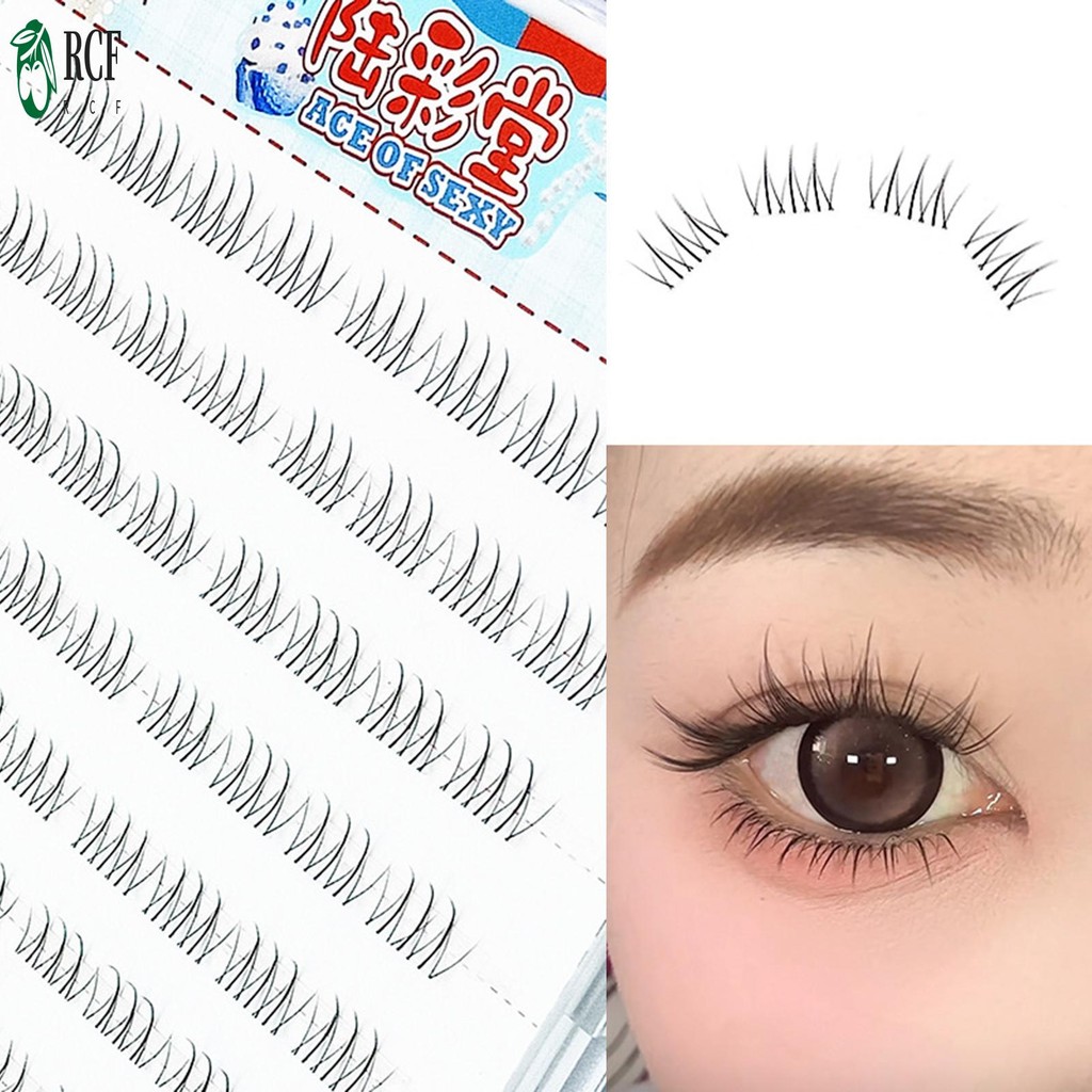 Lông mi phía dưới tự nhiên Lông mi phân đoạn dưới màu đen để trang điểm du lịch dự tiệc hàng ngày