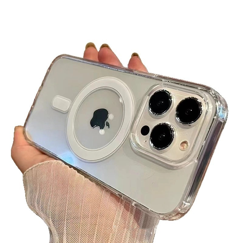 Ốp Điện Thoại I16 Vỏ Bảo Vệ iPhone 17 Pro max Ốp Điện Thoại Trong Suốt 15 Pro Chống Sốc 17pm Pha Lê Trong Suốt 14Promax Lỗ Lớn Vỏ Điện Thoại iPhone