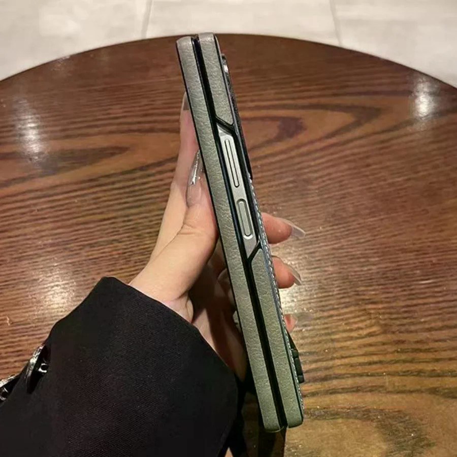 Dành Cho Samsung Galaxy Z Fold 6 Gấp Đứng Dành Cho Samsung Z Fold 5 Từ Tính Sạc Dành Cho Galaxy Z Fold 7 4 3 Retro Bao Da