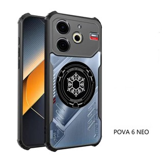 Vỏ Trong Suốt Cho Tecno Pova 7 6 Pro 5G 4G Pova 7 Ultra 6 Neo 5G Tecno Pova Slim 5G Vỏ Bảo Vệ Tản Nhiệt Từ Tính NO.05-06