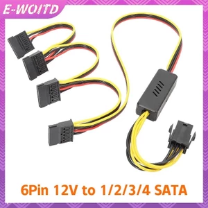 E-WOITD 8PIN / 6PIN Sang Sata Bộ Chuyển Đổi Nguồn Cứng Cáp Kết Nối 12V Đến 4Pin Molex HDD Dây Cấp Nguồn Điện E-WOITD