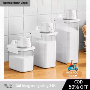 【48h】【COD】hộp đựng gạo Hộp đựng ngũ cốc, Thùng đựng gạo kín khí bằng nhựa, Nhà bếp & Ăn uống trong suốt di động có cốc đ