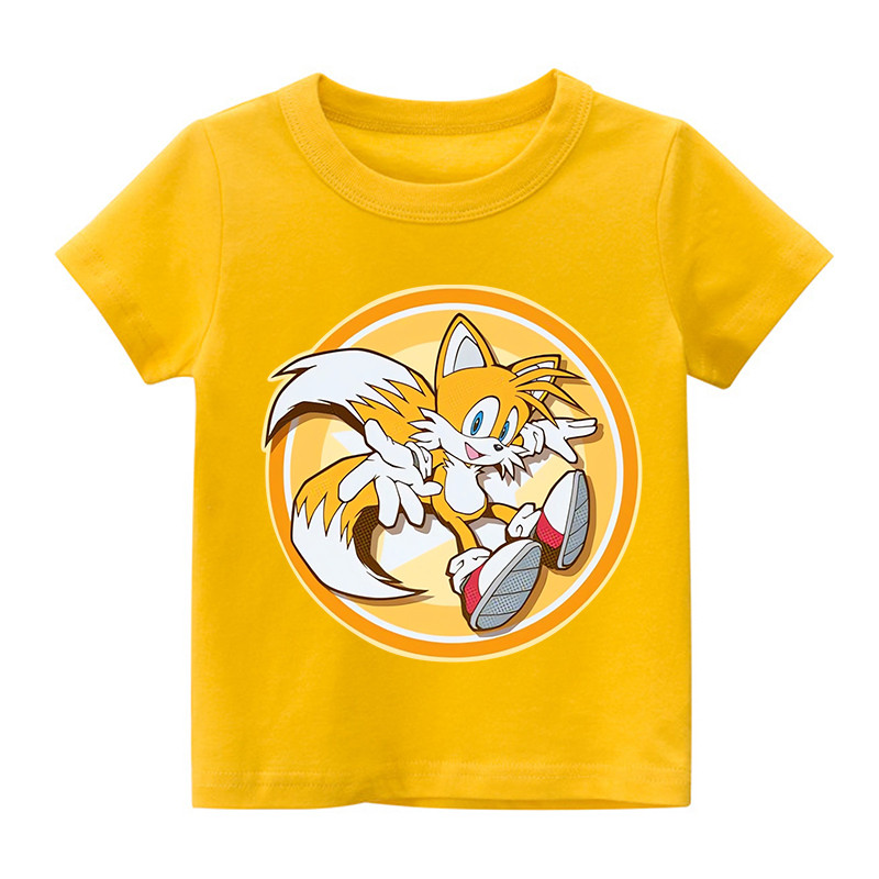 Hoạt Hình Sonic Shadow Amy Knuckles Đuôi Trẻ Em Áo Thun Anime In Hình Bé Trai Bé Gái Sinh Nhật Đồ Họa Hàng Đầu