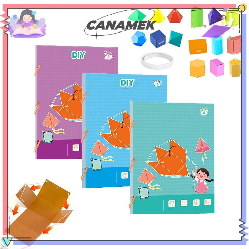 CANAMEK Kéo Dây Sách Học Hình Học 3D, Sách Học Hình Học 3D Với Thiết Kế Dây Tập Giảng Dạy & Diện Tích Bề Mặt CSF