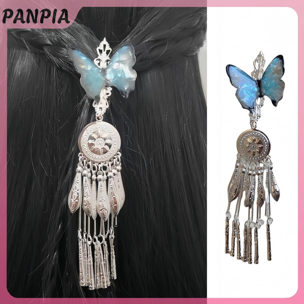 PNPIA Vintage Ngọc Trai sel Ngọc Trai Thanh Lịch Phong Cách Dân Tộc Kẹp Tóc Bên Kẹp Mũ Đội Đầu PNPIA