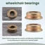 Lặn Nĩa Mang Đường Kính Trong 1 / 2 Inch 12.7X27X30mm Phụ Kiện Xe Lăn H009 / H005 Xe Lăn Bát Mang