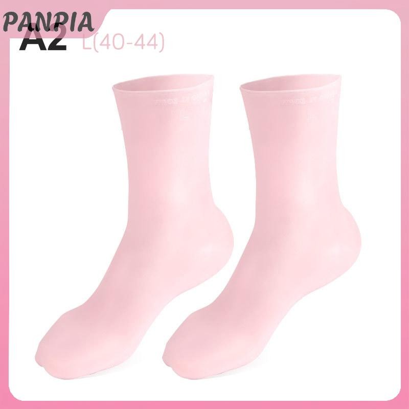 PANPIA-1 Cặp Sử Dụng Tại Nhà Tất Chăm Sóc Bàn Chân Silicon Dưỡng Ẩm Gel Gót Tất Chăm Sóc Bàn Chân Bảo Vệ Chống Nứt