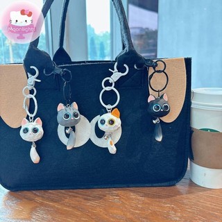 Moonlights Dễ Thương Mắt To Móc Khóa Tinh Tế Chống Mất Mặt Dây Chuyền Sáng Tạo Chất Lượng Cao 3D Hoạt Hình Móc Khóa Cặp Đôi EN