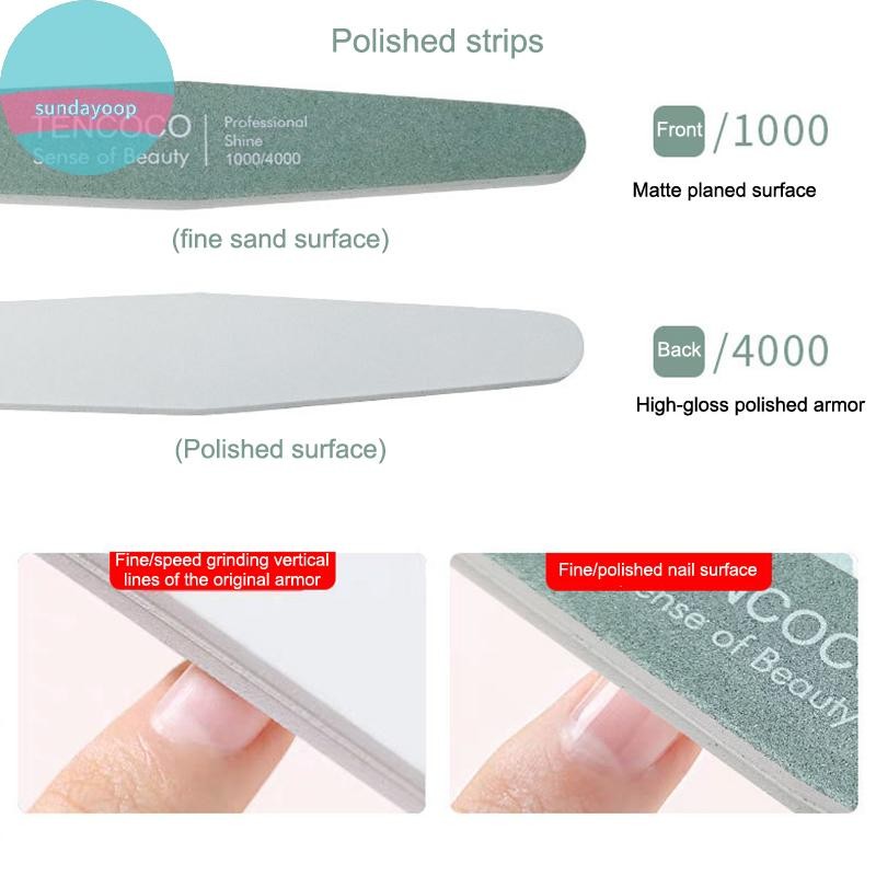 Sund Nail File, Nail Sand Strip, Dải Chà Đặc Biệt Cho Làm Móng Tay, Đánh Bóng Và Đánh Bóng, Sponge Tumble Strip Tool VN