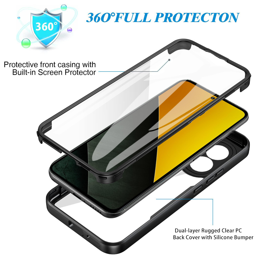 Ốp Điện Thoại Mềm YBD Cho Xiaomi POCO M7 Pro POCO X7 Pro Redmi 15 Vỏ Phim Tích Hợp Hai Mặt Trọn Gói Chống Rơi