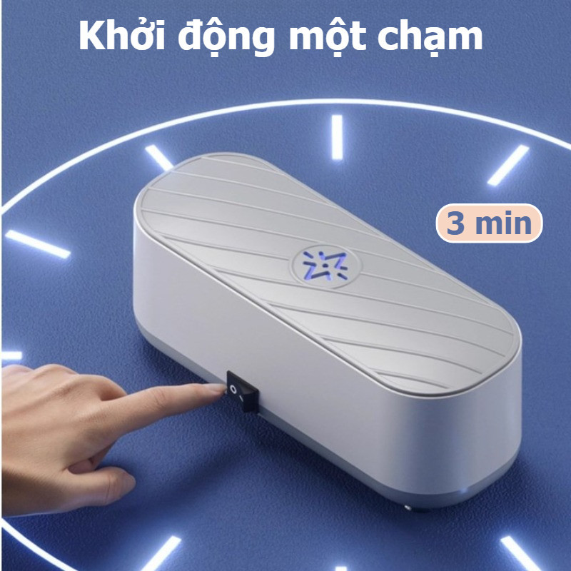 Máy Rửa Mắt Kính, Máy làm sạch kính siêu âm đa chức năng，Làm sạch sâu 360°，có thể sạc lại USB