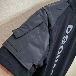 Áo Thun Lưng DSO Khóa Tay Vai Gió . Double - Six.Áo Phông Cotton Dày Dặn