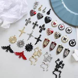 Retro Phong Cách Thoáng Mát Hợp Kim Lạ Mặt Dây Chuyền DIY Handmade Trang Sức Tay Vòng Cổ Bông Tai Mặt Dây Chuyền Phụ Kiện Chất Liệu