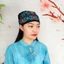 Mũ len hoa cổ điển, Mũ xếp thêu dân tộc, Mũ che tóc phong cách Mexico thoáng khí thời trang cổ điển dành cho nữ