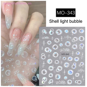 Miếng dán móng tay bong bóng mơ mộng mùa hè Trang trí Đề can nghệ thuật làm móng cho móng tay Làm đẹp Starlight Charm Đồ dùng làm móng tay tự dính [làm đẹp]