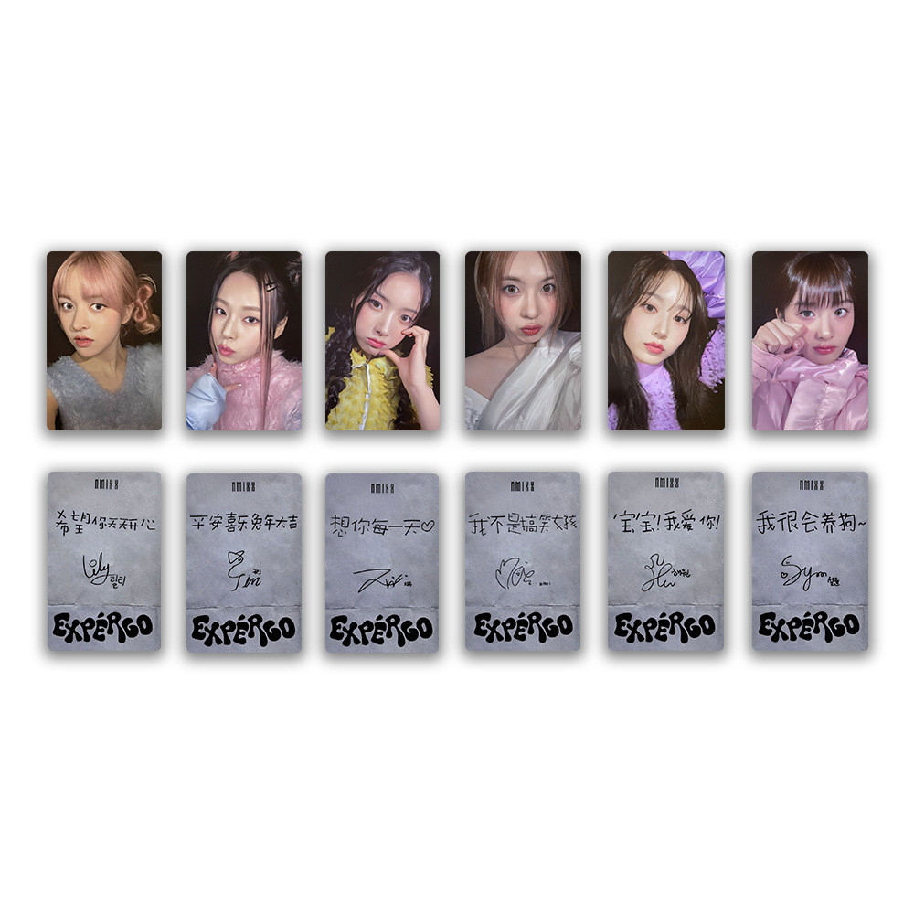 6 Chiếc NMIXX Photocards Expergo Album Fe3O4: BREAK DASH Lomo Cards LILY HAEWON SULLYOON BAE JIWOO KYUJIN Ảnh Bưu Thiếp Kpop YM